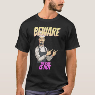 Camiseta Cuidado Que O Chef É Um Humor Sarcástico Muito Eng