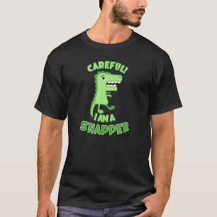 Camiseta Cuidado, sou um crocodilo de crocodilo Gator e...