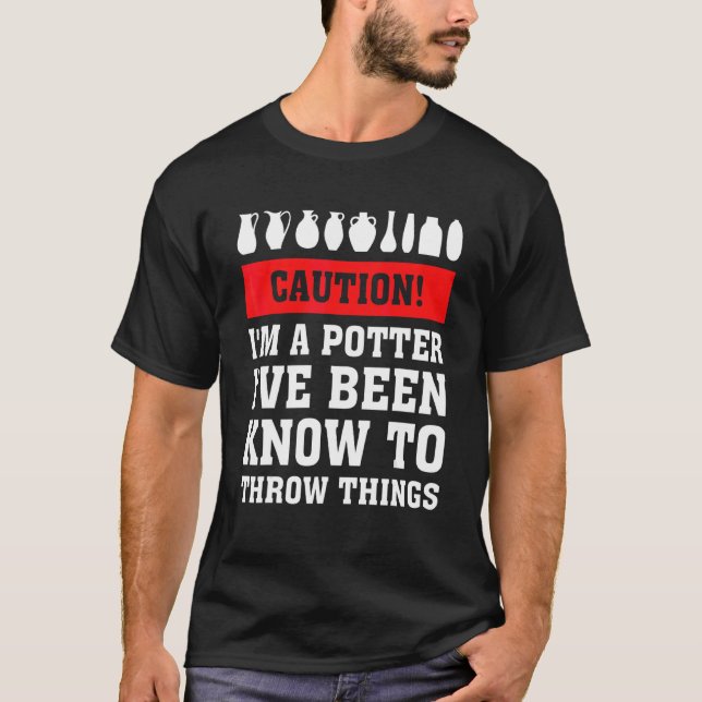 Camiseta Cuidado, sou uma Potter que conheci para jogar for (Frente)