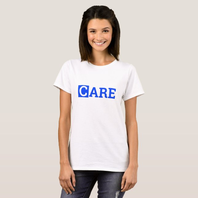 Camiseta CUIDADO = Uma Palavra (Frente Completa)