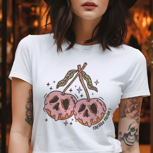 Camiseta Cuidado Veneno! Halloween Retrô