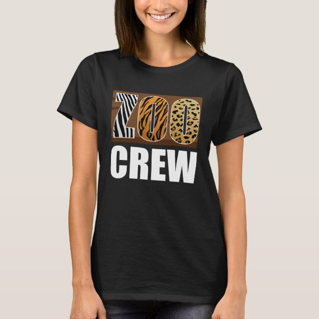 Camiseta Cuidador de Animais da Equipe do Zoológico (Frente)