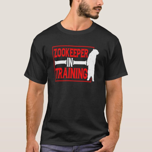 Camiseta Cuidador de Zoológico em Treinamento Swea (Frente)