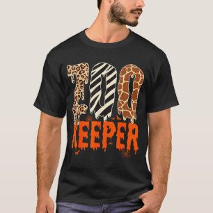 Camiseta Cuidador de Zoológico Fantasia Divertida de Hallow