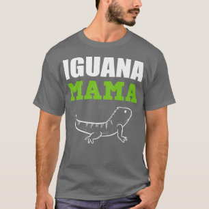 Camiseta Cuidadora de Animais Iguana Mama