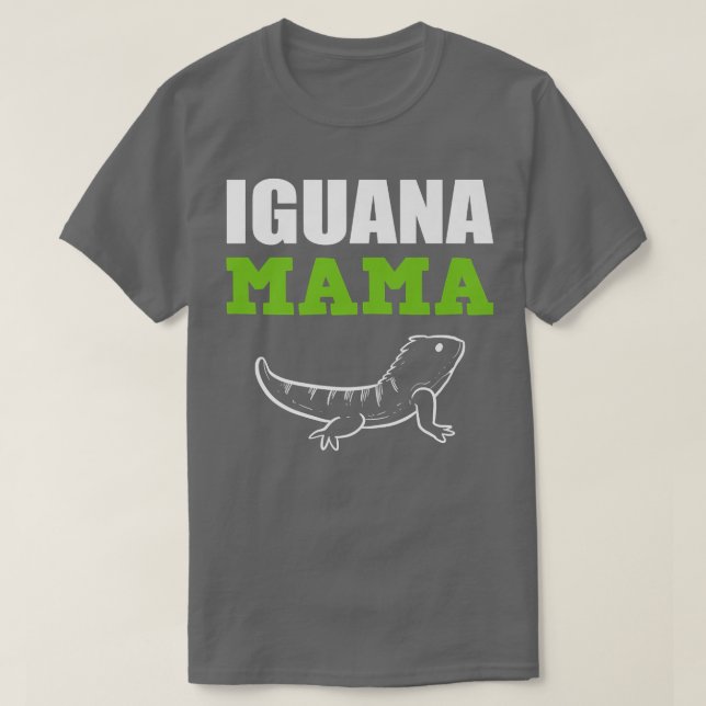 Camiseta Cuidadora de Animais Iguana Mamãe (Frente do Design)