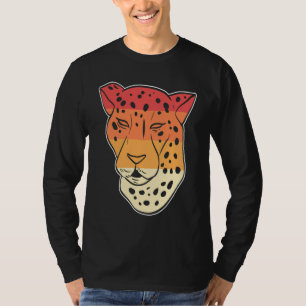 Camiseta Cuidadores de Animais com Rosto de Guepardo