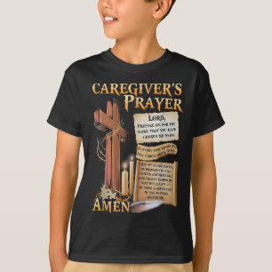 Camiseta Cuidadores Oram Cruz Cristã Fé Esperança Amor