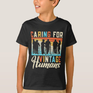 Camiseta Cuidados Com Enfermeiras De Idosos