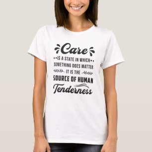Camiseta Cuidados Cuidados Cuidadores Enfermeiros Enfermeir