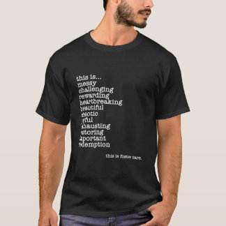 Camiseta Cuidados de Acolhimento Pais de Acolhimento Acolhi