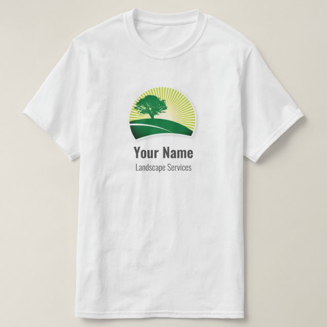 Camiseta Cuidados de jardim personalizáveis (Frente do Design)
