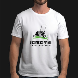 Camiseta Cuidados e Paisagens Verde Preto Profissionais