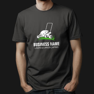 Camiseta Cuidados e Paisagens Verde Preto Profissionais