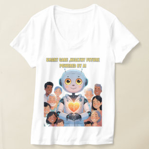 Camiseta Cuidados Inteligentes, Vida Feliz