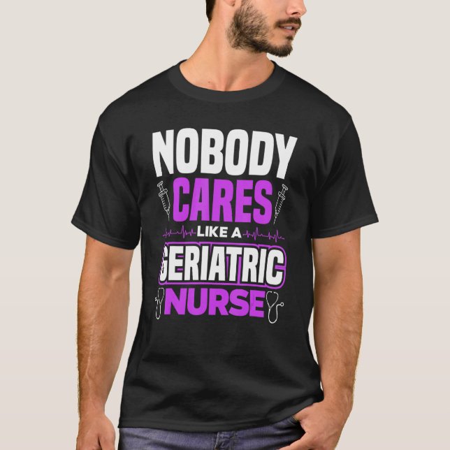 Camiseta Cuidados Que Ninguém Se Importa Como Uma Enfermeir (Frente)