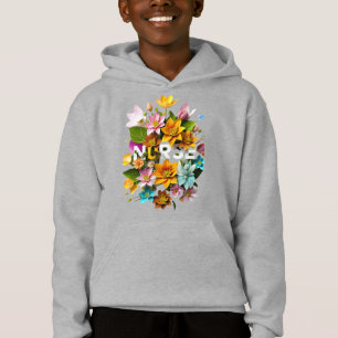 Camiseta Cuidados Sangrentos - Homenagem Floral às Enfermei