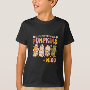 Camiseta Cuidando da Abobrinha Mais Fofa Nicu Outono Dia de