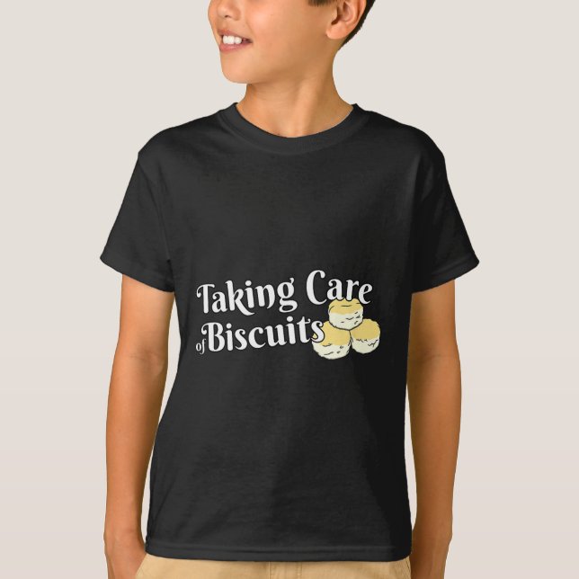 Camiseta Cuidando do Negócio de Biscoitos Engraçado Mãe Sul (Frente)