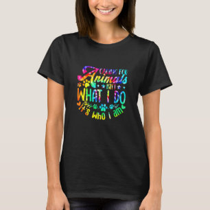 Camiseta Cuidar De Animais É O Que Eu Adotei Cão Gato W