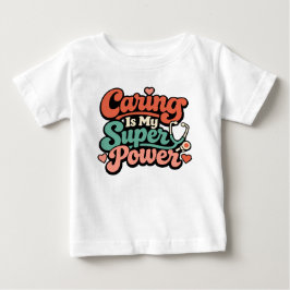 Camiseta Cuidar é meu superpoder Enfermeira