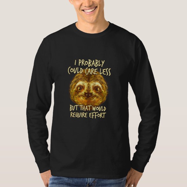 Camiseta Cuidar Menos Exigiria Esforço Lama Meme Lloth (Frente)