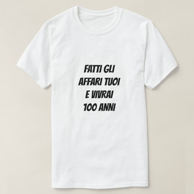 Camiseta Cuide da sua empresa e você viverá 100 anos (Frente do Design)