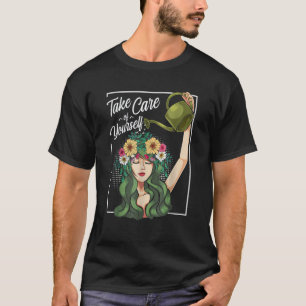 Camiseta Cuide Do Seu Corpo De Autoamor Fluxo Positivo