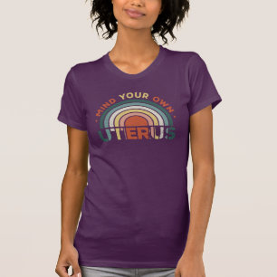 Camiseta Cuide do seu próprio feminista Roe V Wade Retro