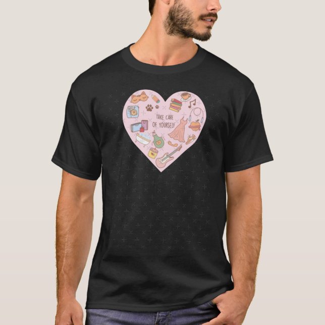 Camiseta Cuide-se da consciência da saúde mental (Frente)