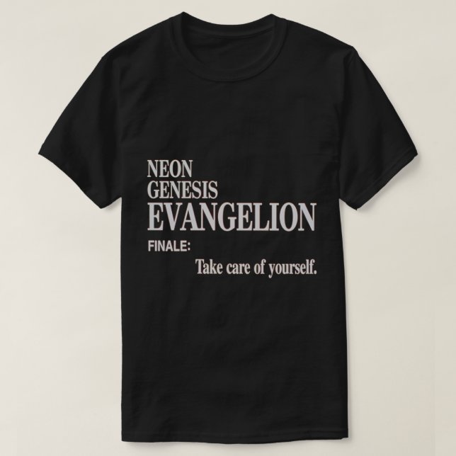 Camiseta Cuide-se - Evangelion (Frente do Design)