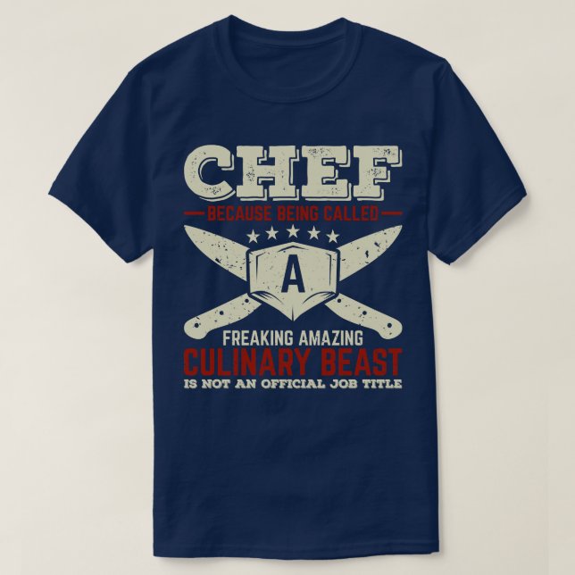 Camiseta Cuisine Cook Gift Engraçado (Frente do Design)