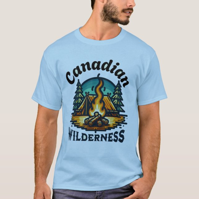 Camiseta Cuja natureza canadense é bonita/ personaliza (Frente)