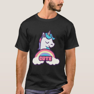 Camiseta Cuja Nuvem do Arco-Íris é Unicórnio