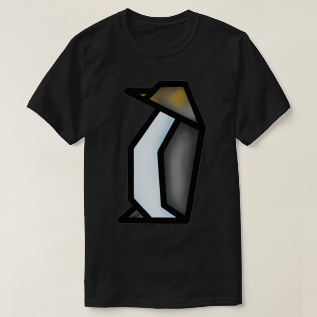 Camiseta Cuja Origami Penguin (Frente do Design)