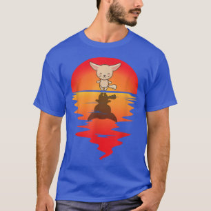 Camiseta Cuja Raposa Cênica Orelha Vintage Deserto Sunset A