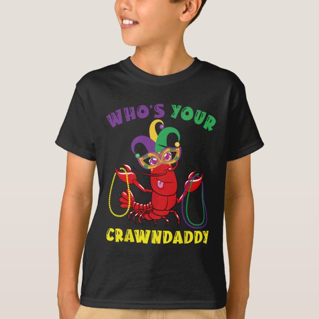 Camiseta Cujo Crawaddy Grawfish Engraçado Mardi Gras Gift (Frente)