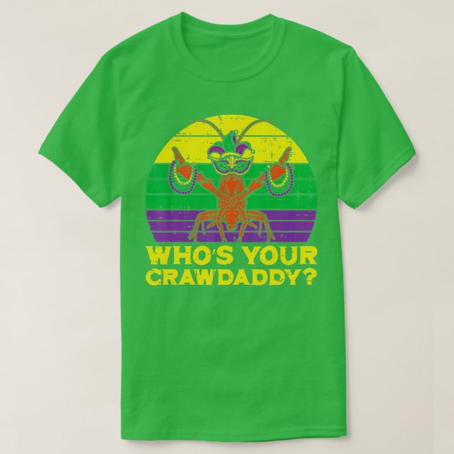 Camiseta Cujo Crawaddy Grawfish Engraçado Mardi Gras Men (Frente do Design)