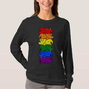Camiseta Cujo Rainbow American Eskimo Orgulho gay Lgbt Pupp
