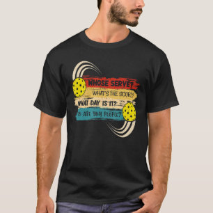 Camiseta Cujo servidor avalia o que é picleball no dia