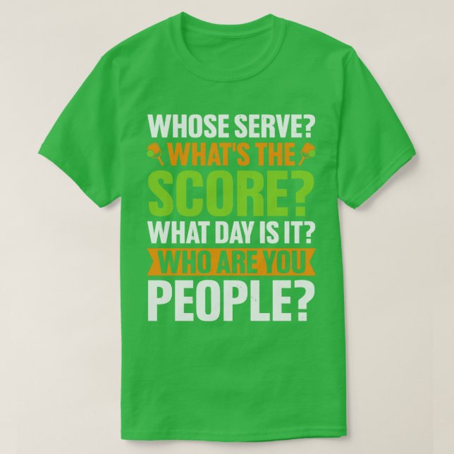 Camiseta Cujo Servidor É O Que A Pickleball De Ponta Sobrev (Frente do Design)