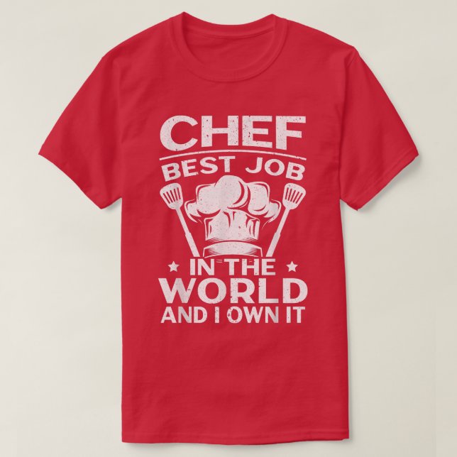 Camiseta Culinária Afetada De Chef Sayings (Frente do Design)