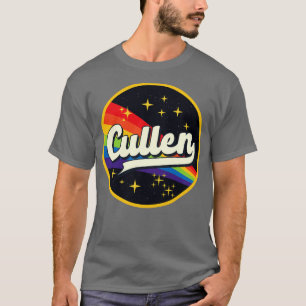 Camiseta Cullen Rainbow No Estilo Vintage Espacial