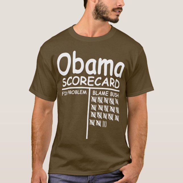 Camiseta Culpa Bush - marcador de Obama (Frente)
