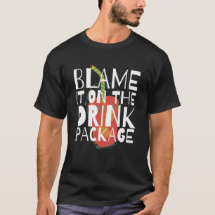Camiseta Culpa-O No Pacote Drink - Férias De Cruzeiro Trav