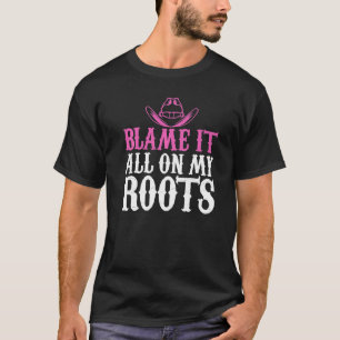 Camiseta Culpa-O Tudo Na Minha Garota De Raízes