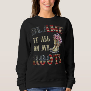 Camiseta Culpa Tudo Em Minha Raízes A Garota Bota A Fl Amer