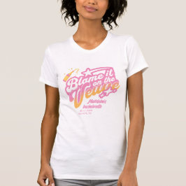 Camiseta Culpe a Veuve Y2K Rosa Laranja Despedida de Soltei