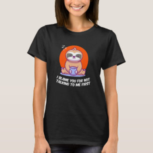 Camiseta Culpo-o por não falar contra os amigos introvertid