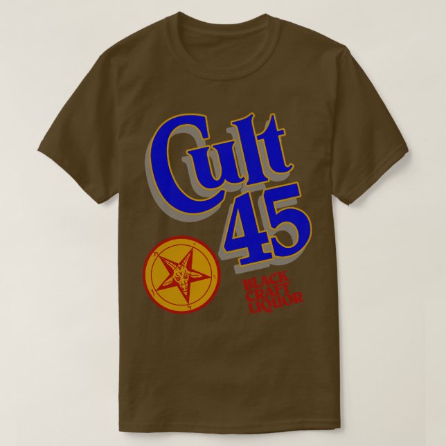 CAMISETA CULT 45 LICOR NEGRO (Frente do Design)